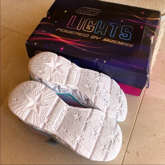 Skechers Girl light-up sneakers, girl size 3 - Picture 5 of 8
